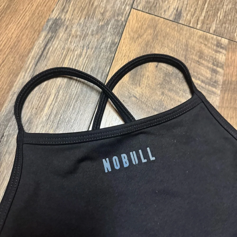 NOBULL Midnight Black Athletic Bra - Picture 2 of 5
